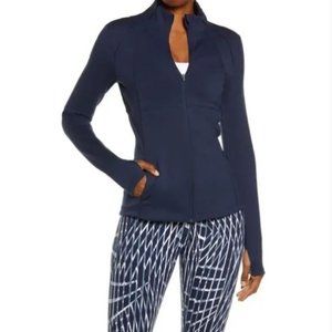 Sweaty Betty Power Full Zip Jacket in Navy Blue | L